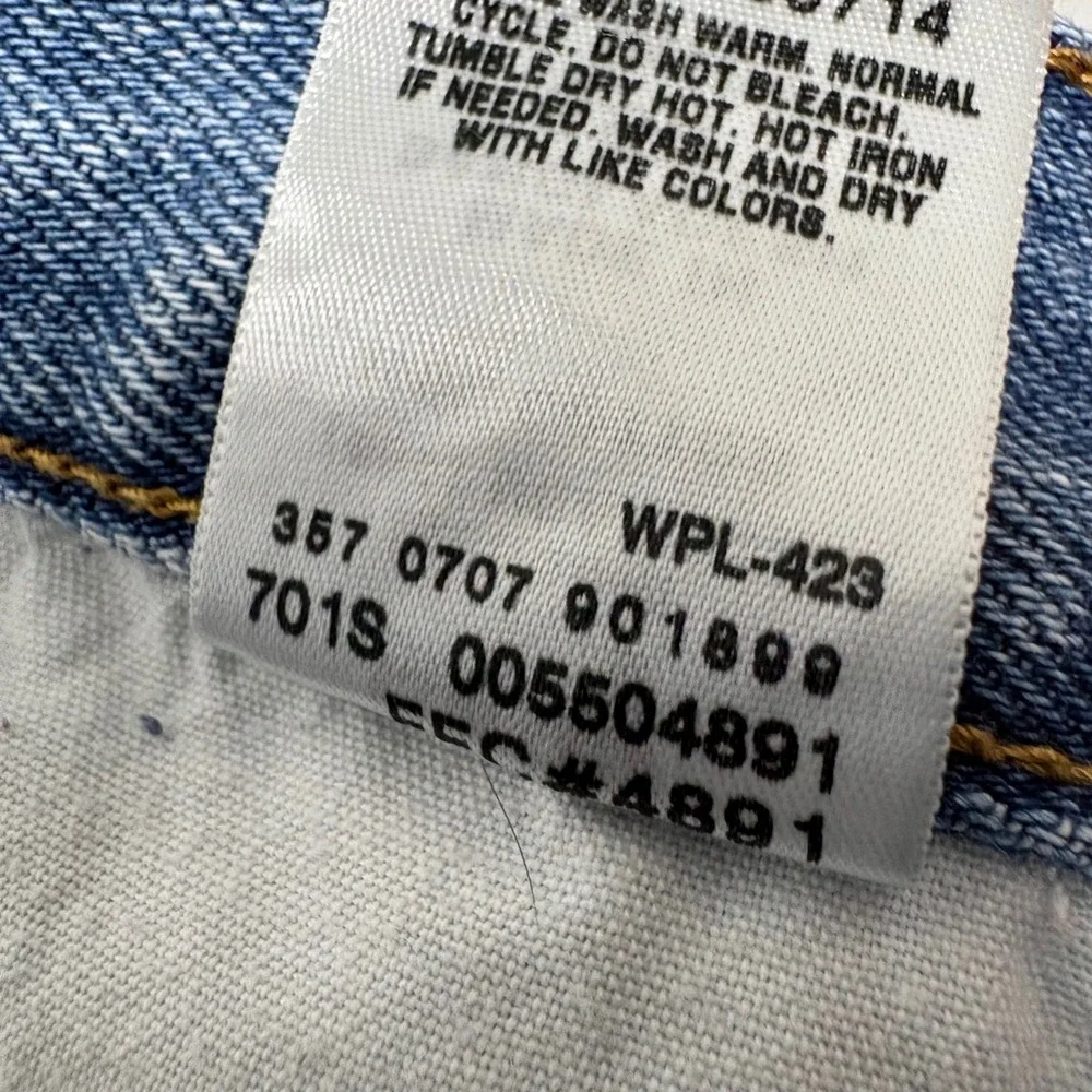 Levis 550 Relaxed Fit Tapered‎ Leg Jeans Mens 44x29 Light Wash Blue Denim